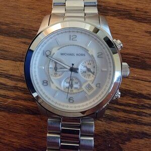 Michael Kors Runway Chronograph Mens Quartz Watch, Stainless Steel, MK-8086